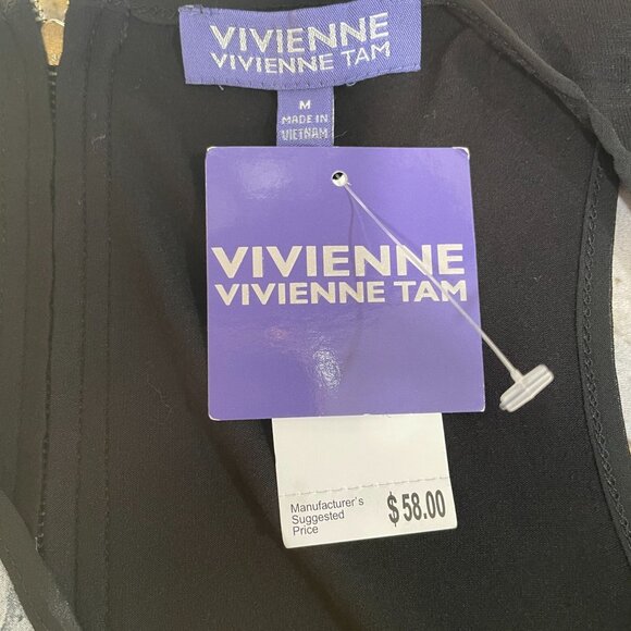 Vivienne Tam Abstract Tank Top Size M NWT Minimalist Artsy Edgy Y2K Grunge - Picture 3 of 9